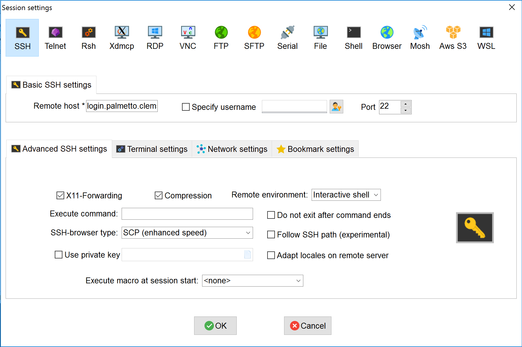 MobaXterm SSH Session